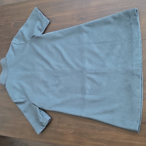 NWOT Tuckernuck Suede Stand Collar Clifton Dress Forest Green, Size M - Picture 9 of 10